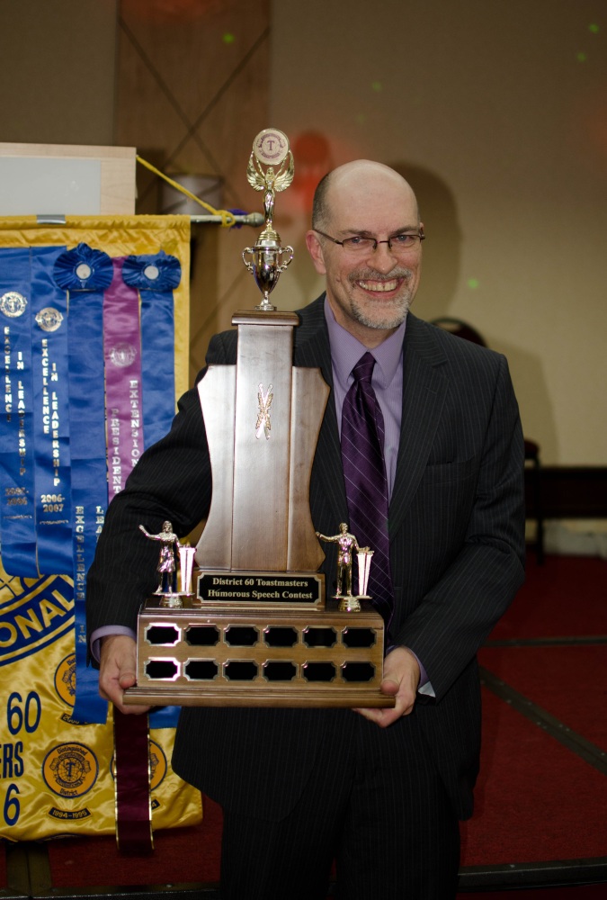 Toastmasters District 60 2011 Humor Speech contest Champion, 2008 Toastmaster of the Year